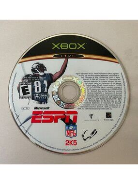 XBOX LIVE NFL ESPN 2K5 BY SEGA ONLINE ENABLED Disc Only untested